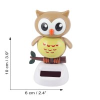 Solar Wobble Figure - Owl - beige