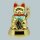 Lucky cat - Maneki Neko - Waving cat - solar - 12 cm - gold 2