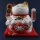 Lucky cat Maneki-neko waving cat made of porcelain 20cm white waving cat